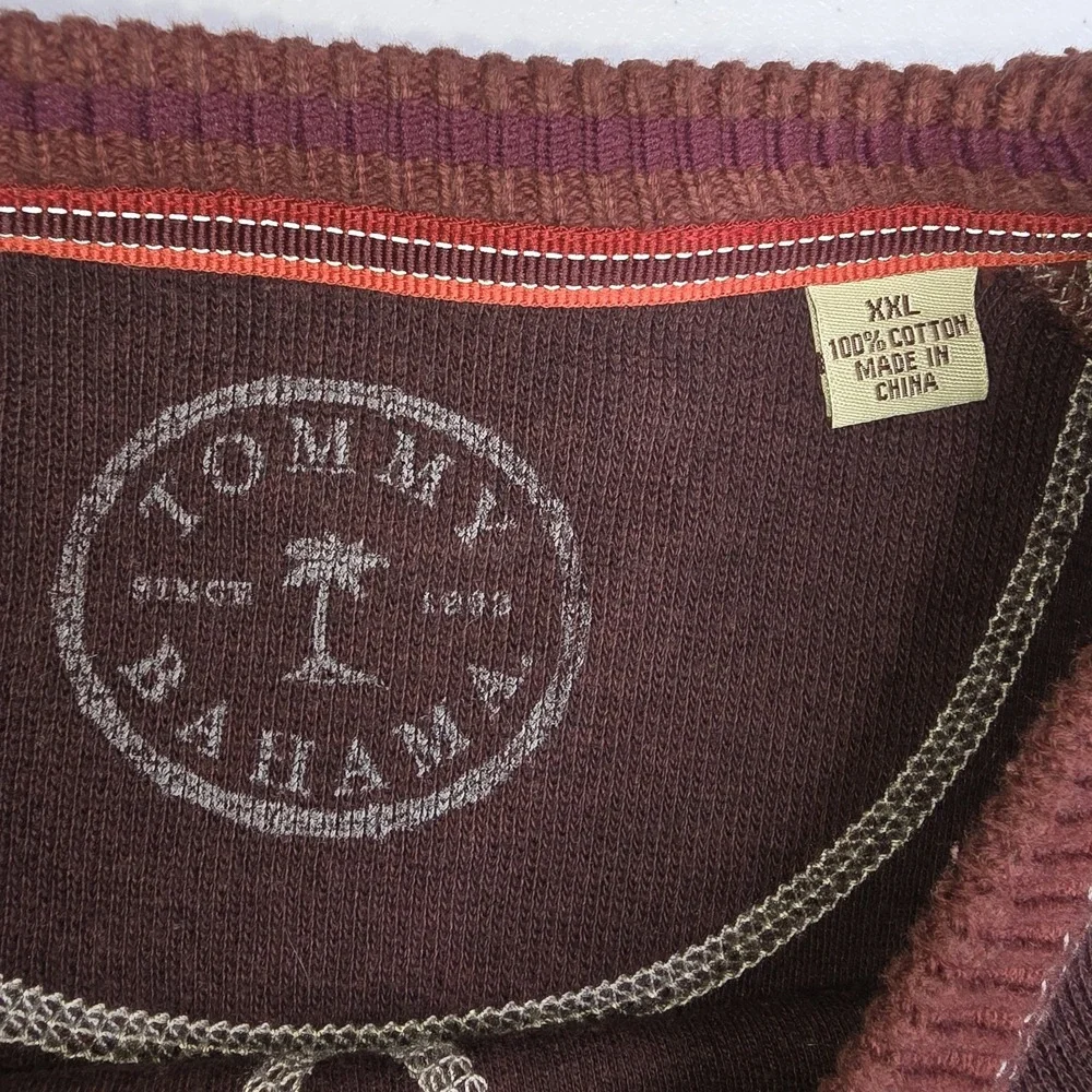 TOMMY BAHAMA Men's XXL Maroon Cotton Crewneck Pullover‎ Sweater -1939